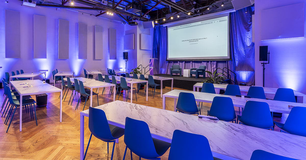 Breakout discussion space at Ashby One 2026