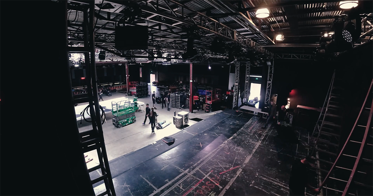 Midway AI Event Load-in with Mountain View Staging