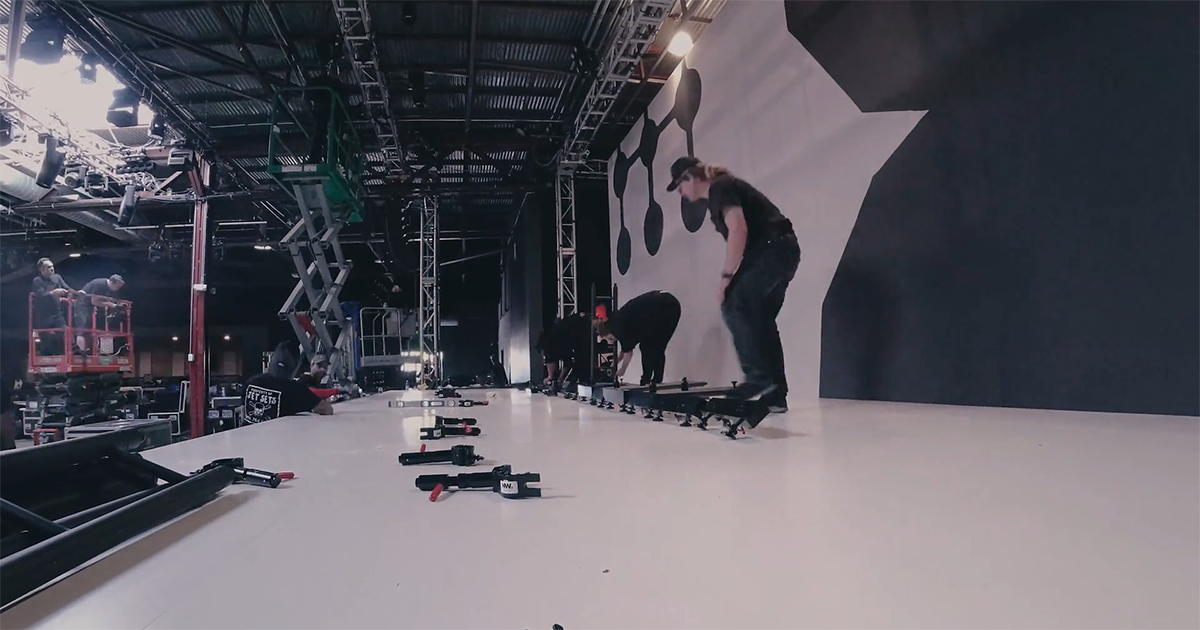 Midway AI Event Load-in with Mountain View Staging