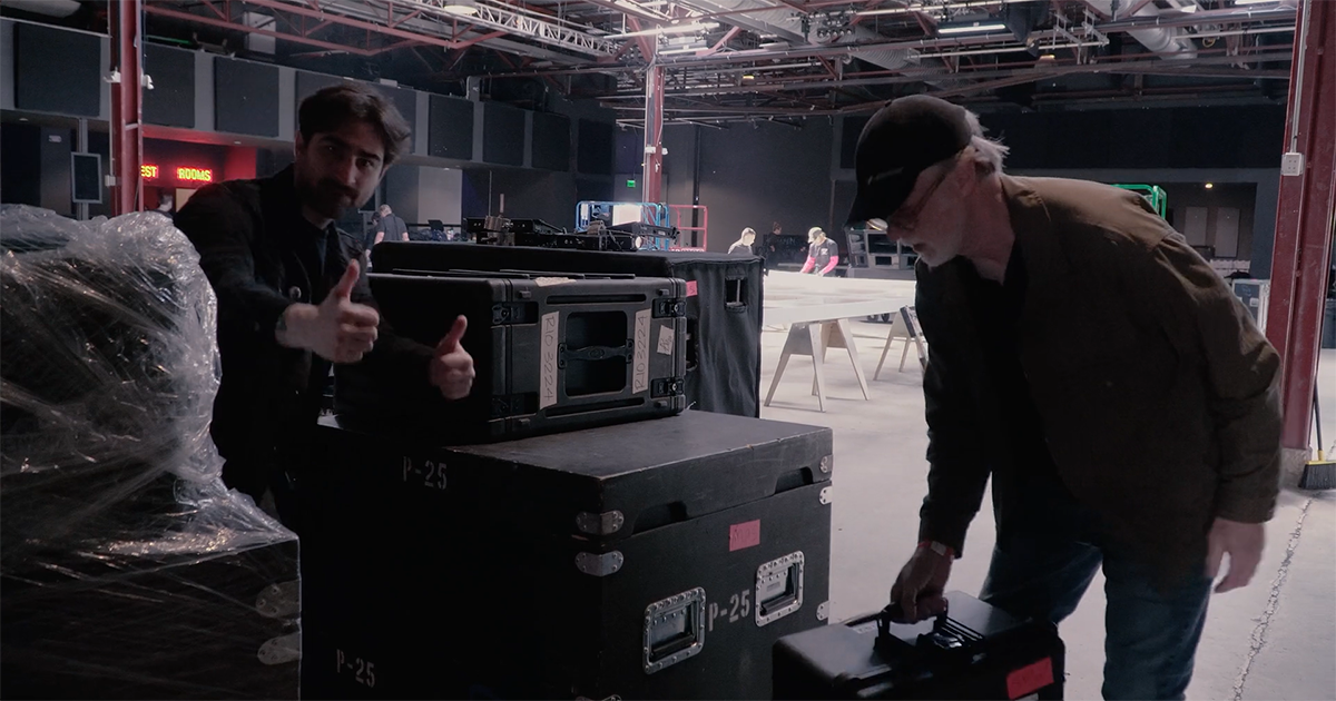 Midway AI Event Load-in with Mountain View Staging