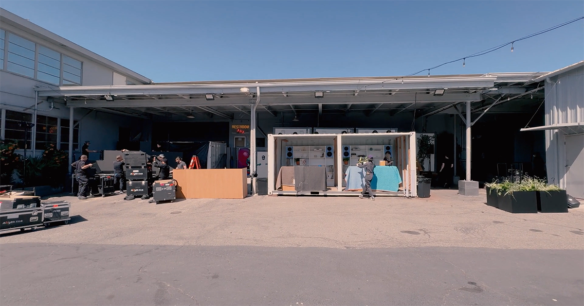 Midway AI Event Load-in with Mountain View Staging