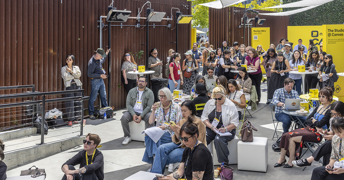 Miro Canvas Conference Event Campus San Francisco at The Midway - Patio Presentation