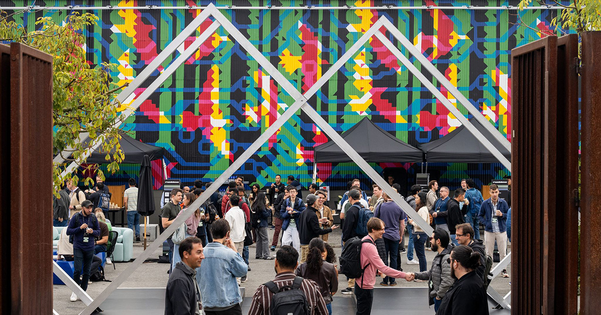 Custom sculptural installations at Modal Runtime Conference at The Midway in San Francisco